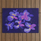 Under The Neon Floral Outdoor Rug Gallery Image 1
