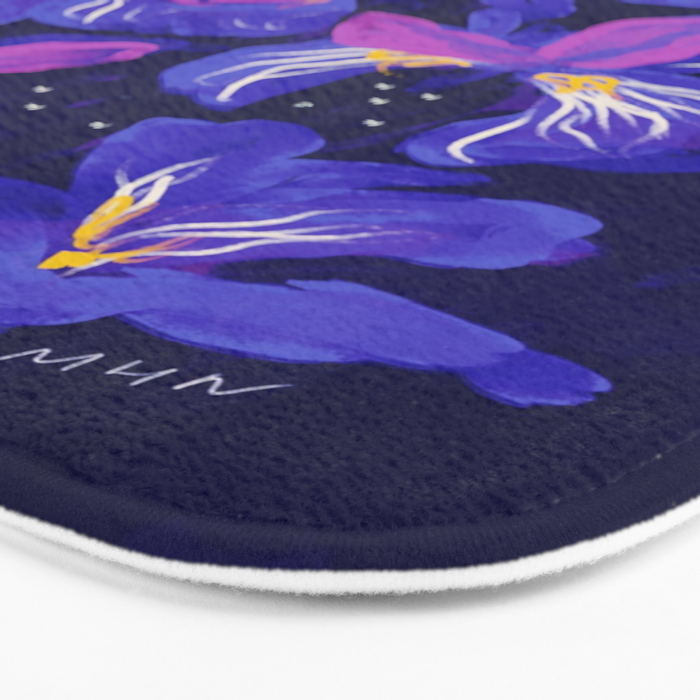 Under The Neon Floral Bath Mat Gallery Image 3