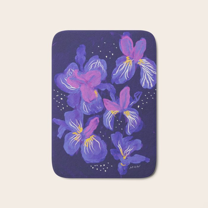 Under The Neon Floral Bath Mat Gallery Image 1
