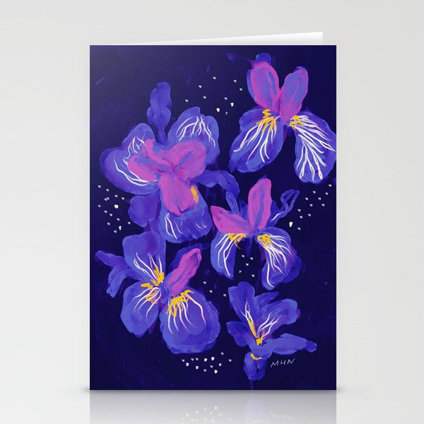 Under The Neon Floral Stationery Card Gallery Image 1
