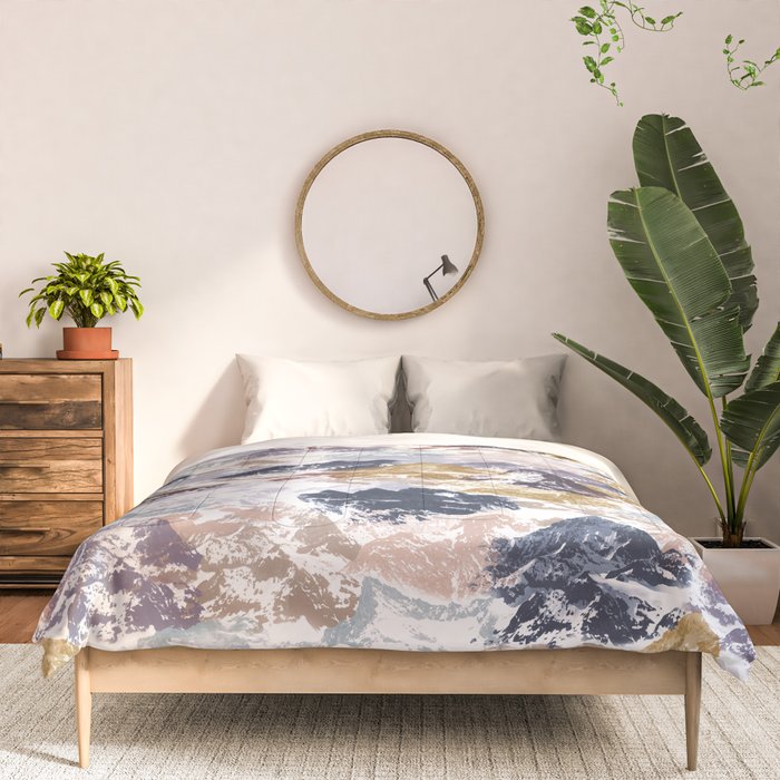 Abstract Colorful mountains C Comforter Gallery Image 3