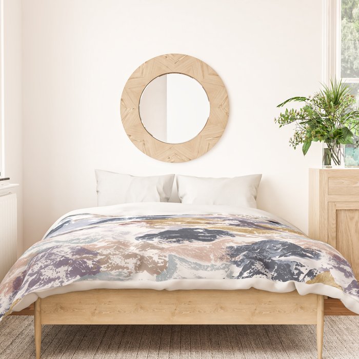Abstract Colorful mountains C Duvet Cover Gallery Image 3