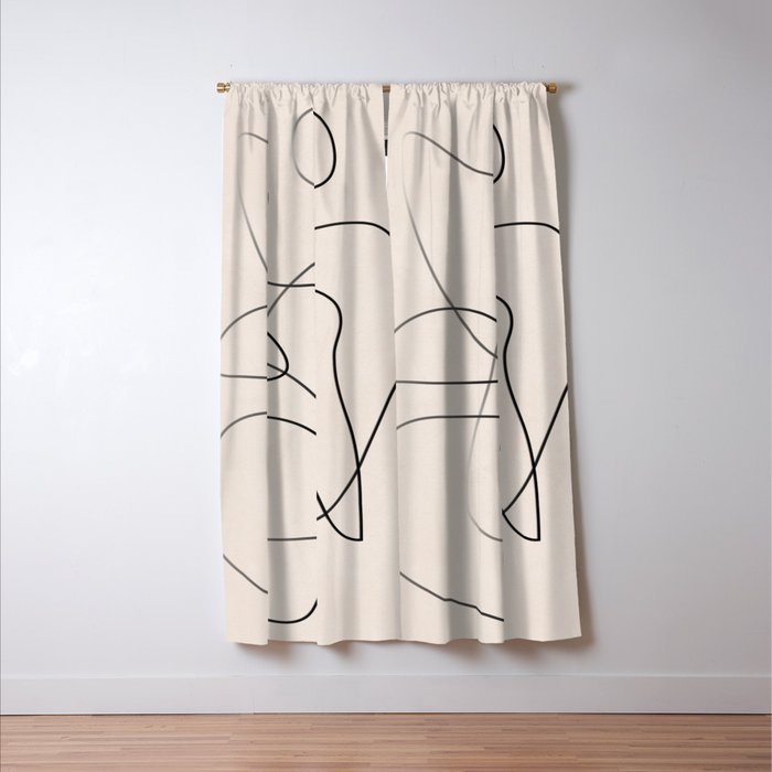 Abstract Line I Window Curtain Gallery Image 3