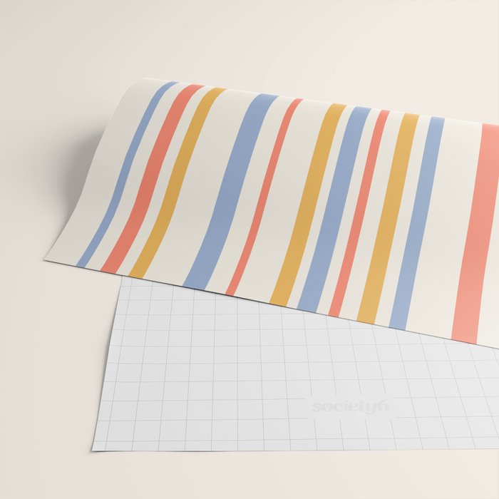 Classic Stripes XXIII - Retro Summer Wrapping Paper Gallery Image 2