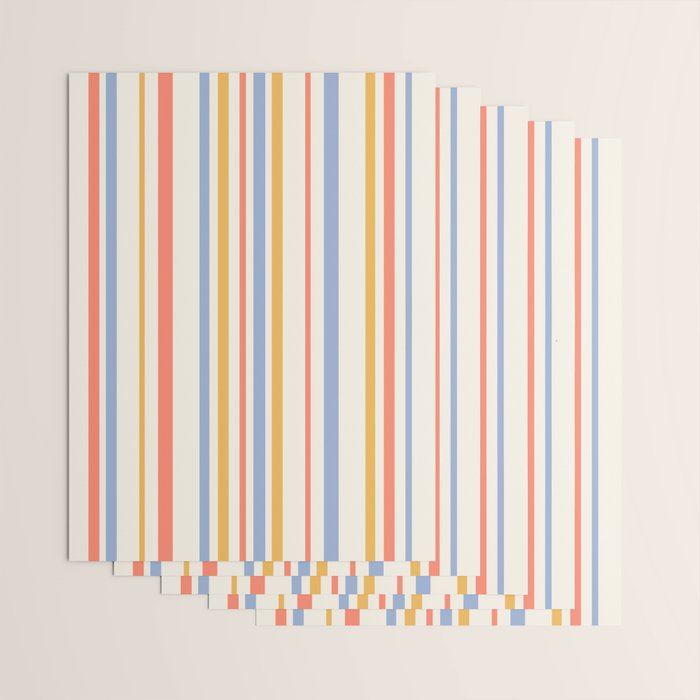 Classic Stripes XXIII - Retro Summer Wrapping Paper Gallery Image 3