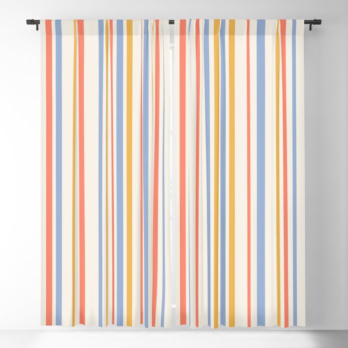 Classic Stripes XXIII - Retro Summer Window Curtain Gallery Image 5