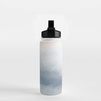 Atlantic Ocean Sunrise III - Blush Pink Mint Sky Baby Blue Abstract Sky Art Water Clouds Painting Water Bottle Gallery Image 2
