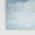 Atlantic Ocean Sunrise III - Blush Pink Mint Sky Baby Blue Abstract Sky Art Water Clouds Painting Poster Gallery Image 3