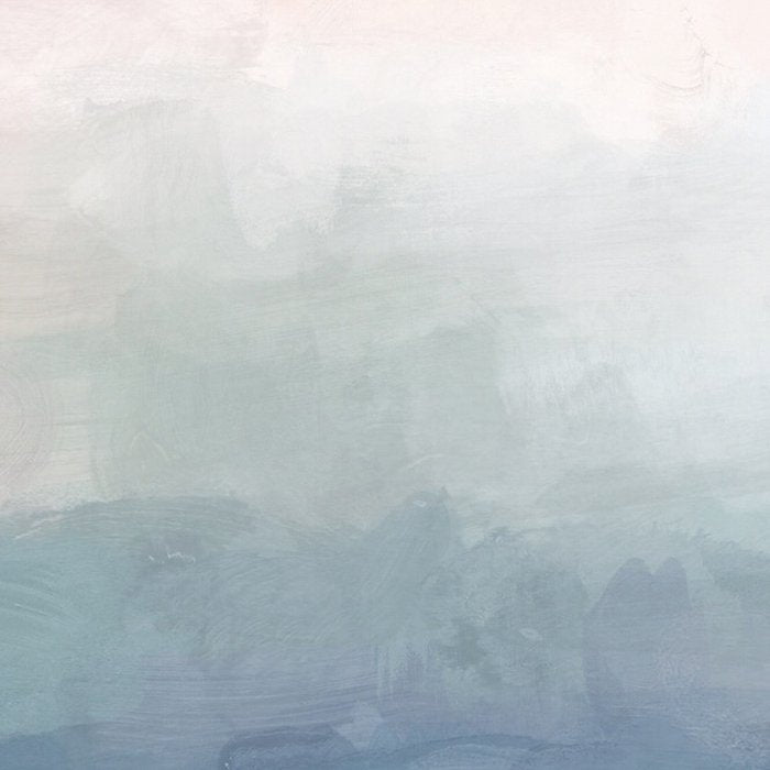 Atlantic Ocean Sunrise III - Blush Pink Mint Sky Baby Blue Abstract Sky Art Water Clouds Painting Coffee Mug Gallery Image 2