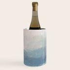 Atlantic Ocean Sunrise III - Blush Pink Mint Sky Baby Blue Abstract Sky Art Water Clouds Painting Wine Chiller Gallery Image 2