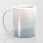 Atlantic Ocean Sunrise III - Blush Pink Mint Sky Baby Blue Abstract Sky Art Water Clouds Painting Coffee Mug Gallery Image 3