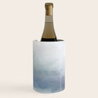 Atlantic Ocean Sunrise III - Blush Pink Mint Sky Baby Blue Abstract Sky Art Water Clouds Painting Wine Chiller Gallery Image 3