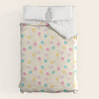 Colorful pastel tennis balls pattern Duvet Cover Gallery Image 6