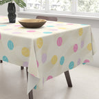 Colorful pastel tennis balls pattern Tablecloth Gallery Image 3
