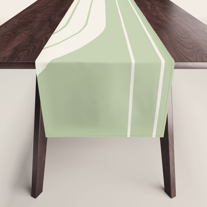 Two Tone Line Curvature XVI Table Runner Gallery Image 1