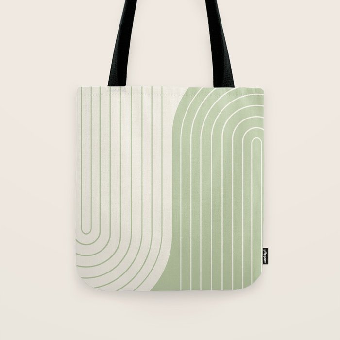 Two Tone Line Curvature XVI Tote Bag Gallery Image 1