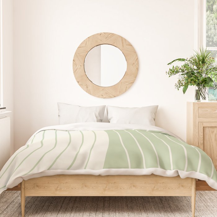 Two Tone Line Curvature XVI Duvet Cover Gallery Image 3