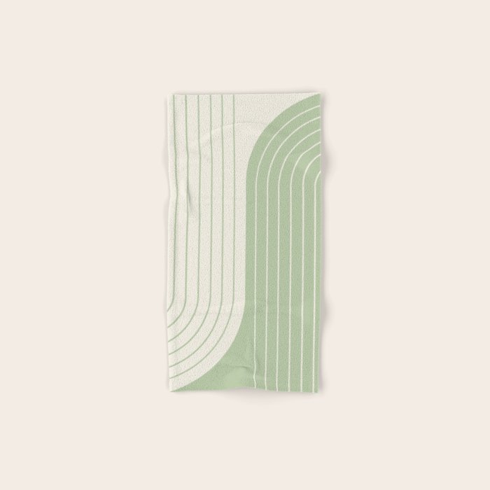 Two Tone Line Curvature XVI Bath Towel Gallery Image 1