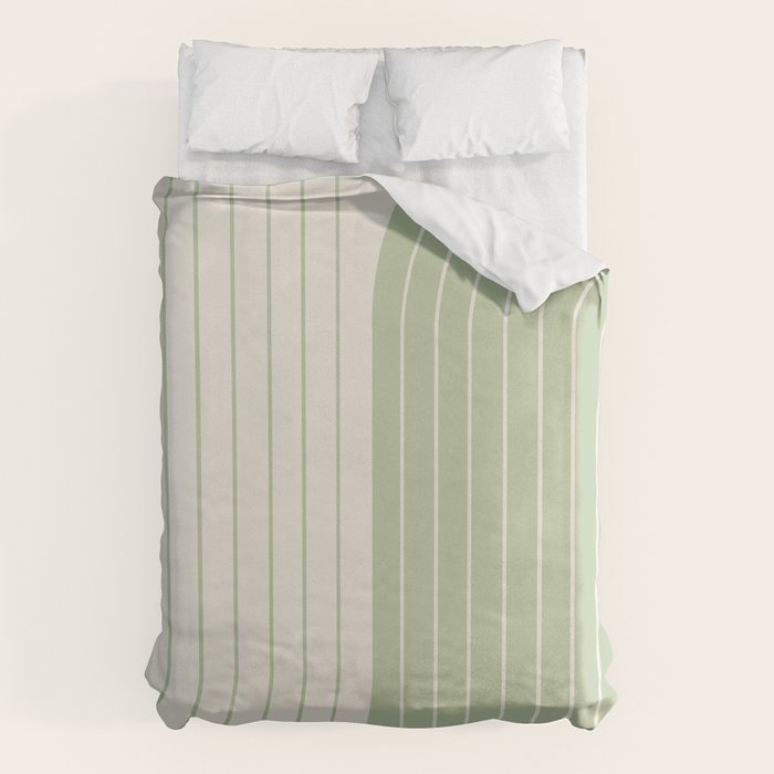 Two Tone Line Curvature XVI Duvet Cover Gallery Image 1