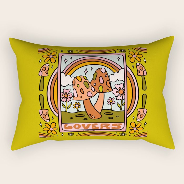 6. The Lovers Mushroom Rectangular Pillow Gallery Image 2