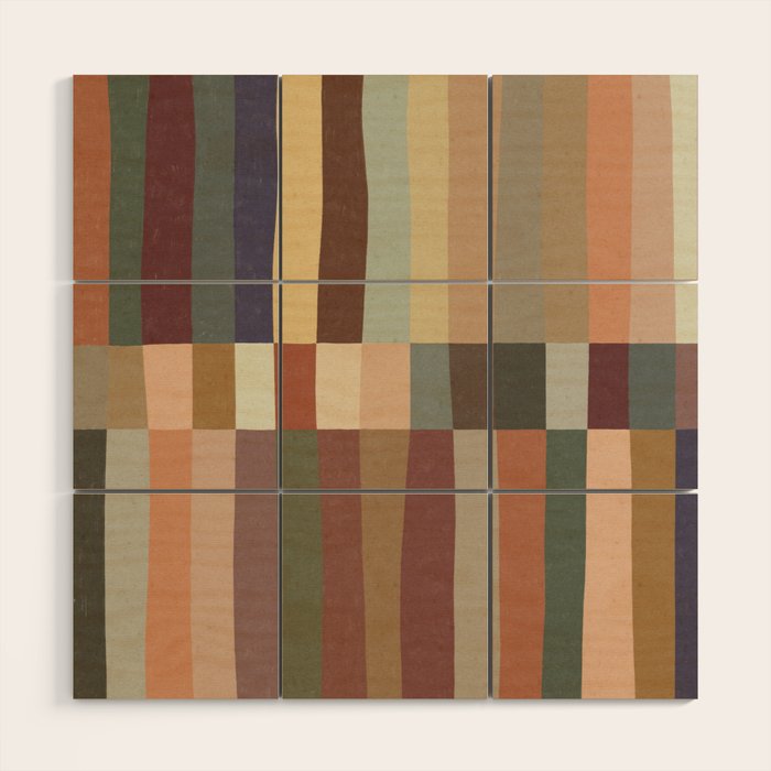Mix of Stripes #5 Wood Wall Art Gallery Image 1