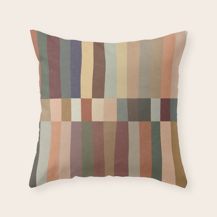 Mix of Stripes #5 Throw Pillow Gallery Image 1