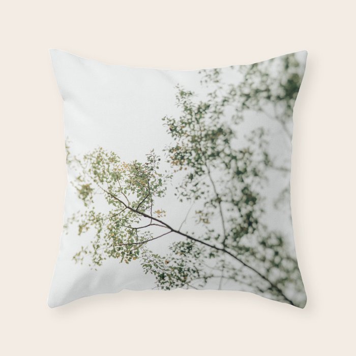 Overhead Canopy - Abstract Tree Photo Throw Pillow Gallery Image 1