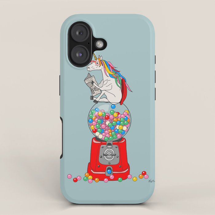 Unicorn Gumball Poop iPhone Case Gallery Image 1