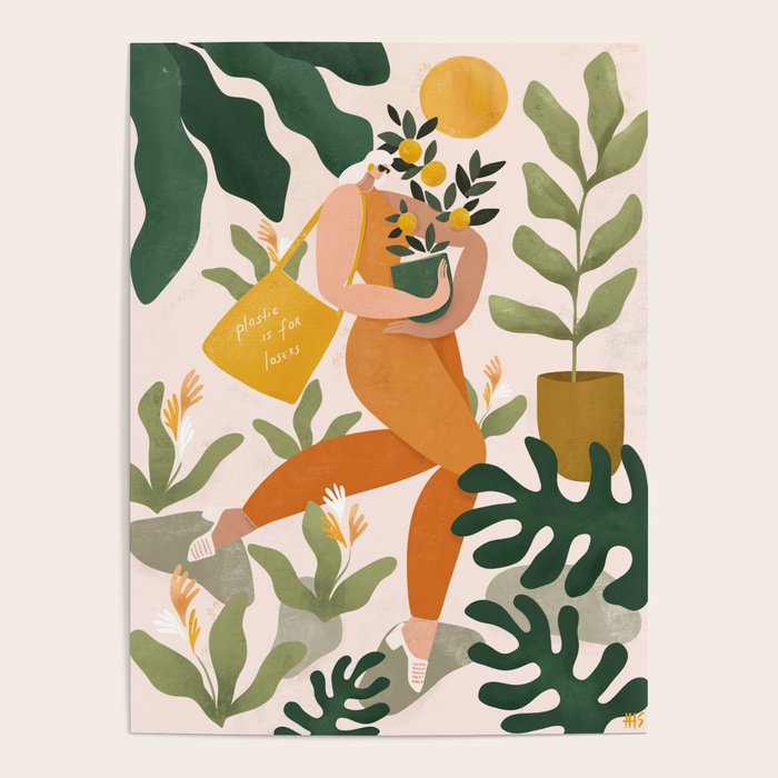 Plastic is for losers Poster