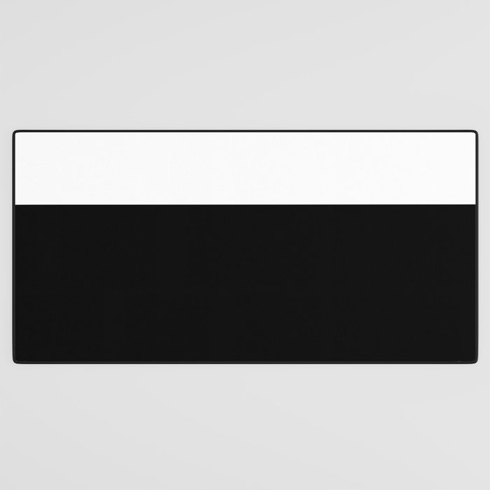 Color Block-Black and White Desk Mat Gallery Image 3