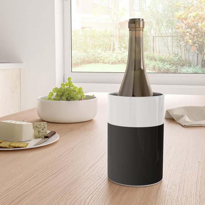 Color Block-Black and White Wine Chiller Gallery Image 4