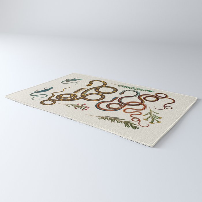 Albertus Seba Snakes And Lizards Rug Gallery Image 3