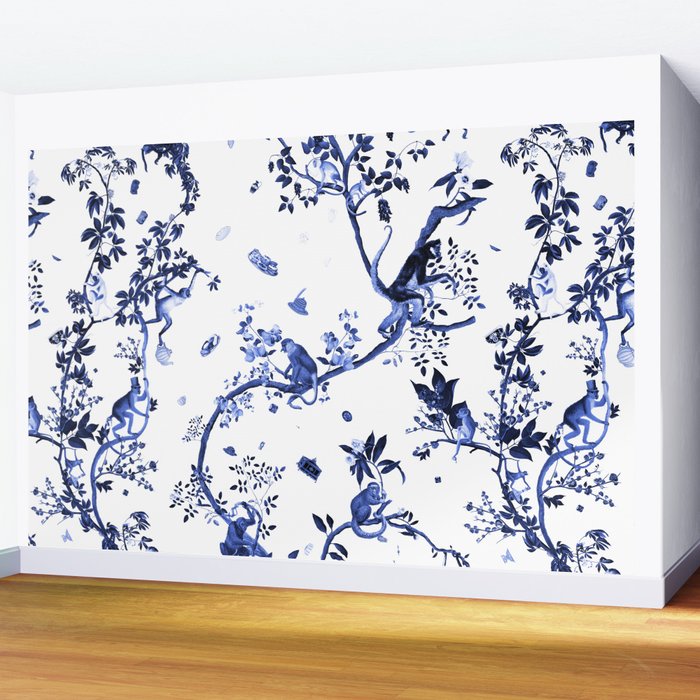Monkey World Jouy Wall Mural Gallery Image 2