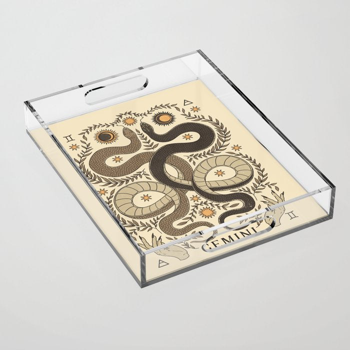 Gemini, The Twins Acrylic Tray Gallery Image 1
