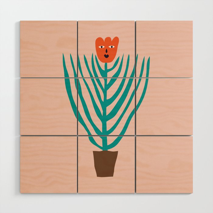 Sassy flower Wood Wall Art Gallery Image 1
