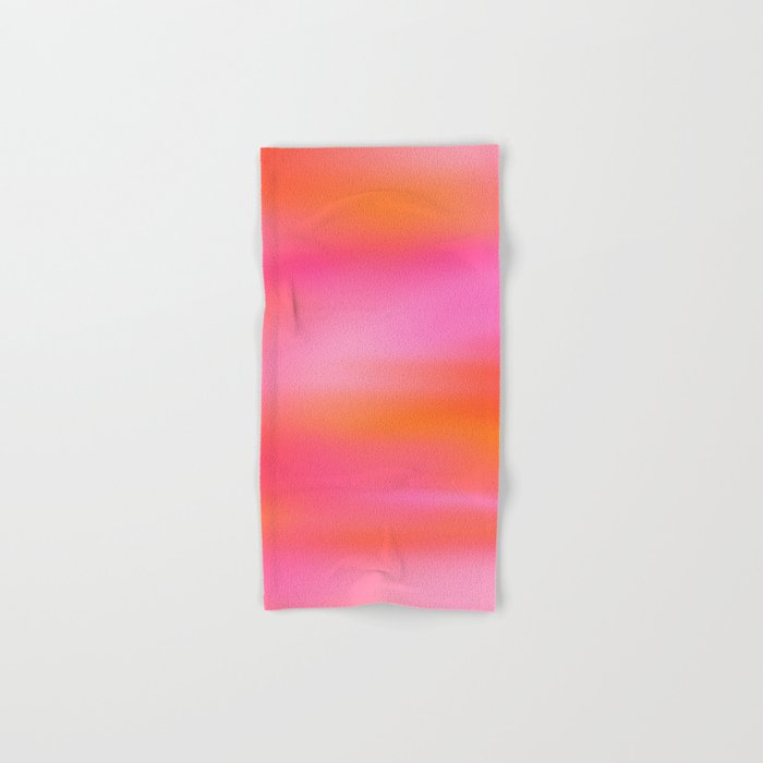 Pink and. Orange gradient colours inspiration Bath Towel Gallery Image 1