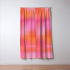 Pink and. Orange gradient colours inspiration Window Curtain Gallery Image 3