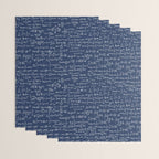 Math Equations // Navy Wrapping Paper Gallery Image 3