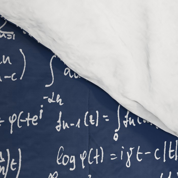 Math Equations // Navy Comforter Gallery Image 4