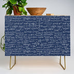 Math Equations // Navy Credenza Gallery Image 1