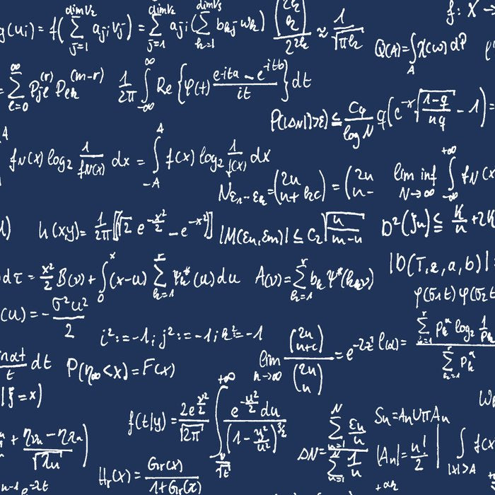 Math Equations // Navy Coffee Mug Gallery Image 2