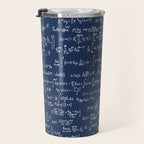 Math Equations // Navy Travel Mug Gallery Image 3