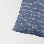 Math Equations // Navy Pillow Sham Gallery Image 4