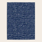 Math Equations // Navy Poster Gallery Image 4