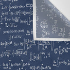 Math Equations // Navy Wall Tapestry Gallery Image 3