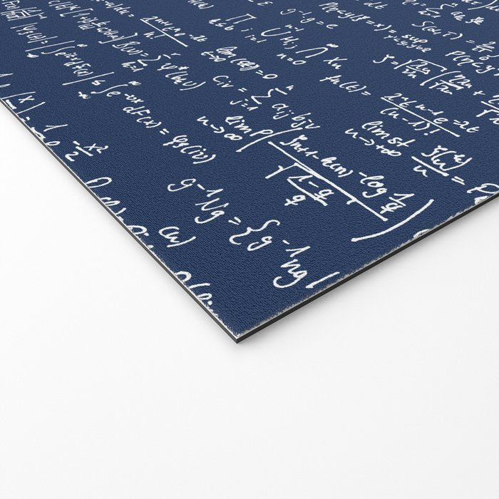 Math Equations // Navy Welcome Mat Gallery Image 2