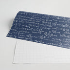 Math Equations // Navy Wrapping Paper Gallery Image 2
