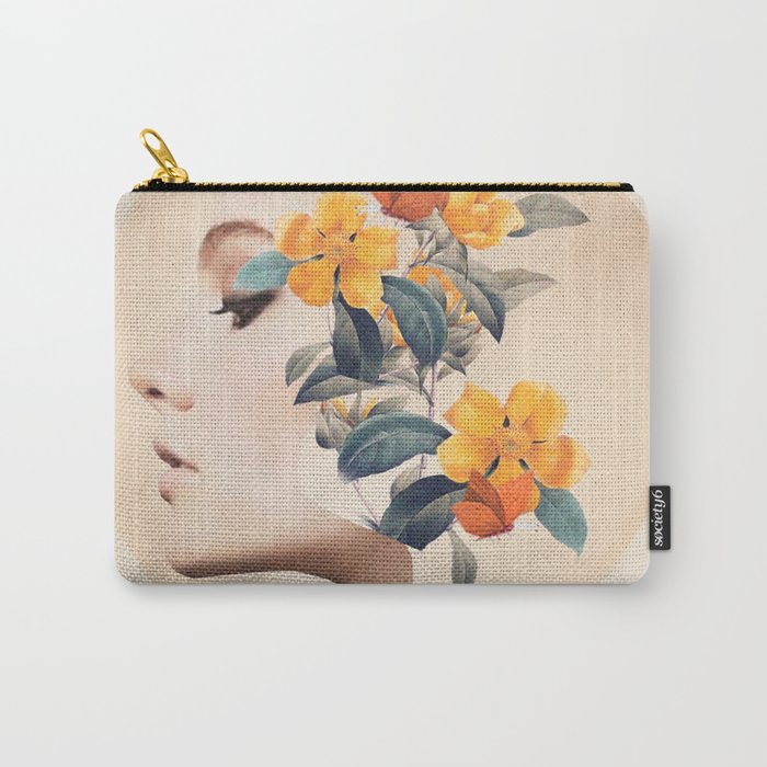 Floral Portrait 31 Carry All Pouch Gallery Image 1