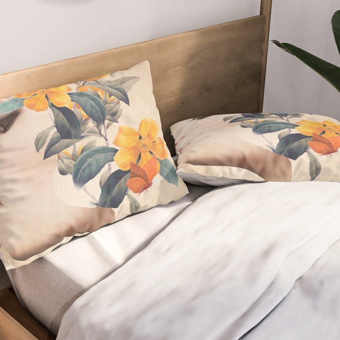 Floral Portrait 31 Pillow Sham Gallery Image 2