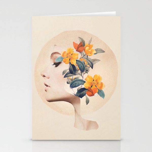 Floral Portrait 31 Stationery Card Gallery Image 2